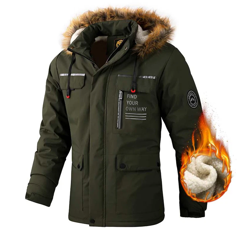 Sammy Jackson™ Winterparka met Fleecevoering | Winddicht jack met capuchon