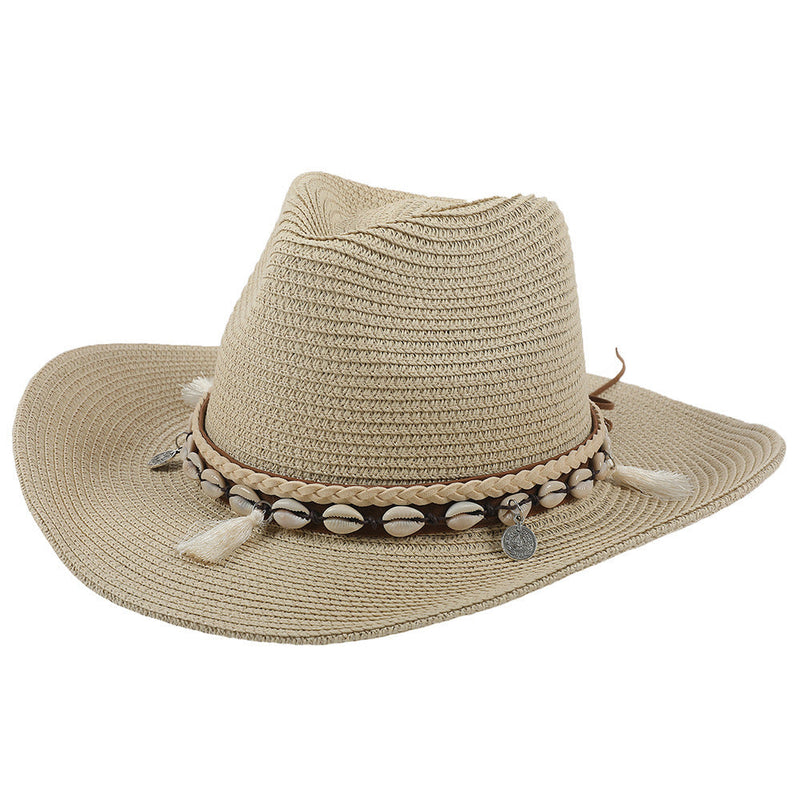 Lichte zomerhoed met schelpen en kwastjes – Jasmine
