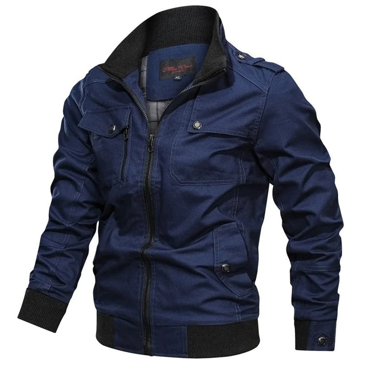 Heren Zomerjas met Kraag en Motorlook – Vince