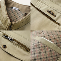 Cotton men's jacket windproof & water-repellent in field look – Torin