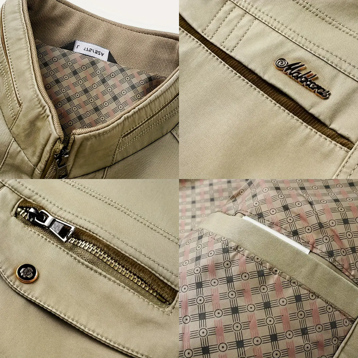 Cotton men's jacket windproof & water-repellent in field look – Torin