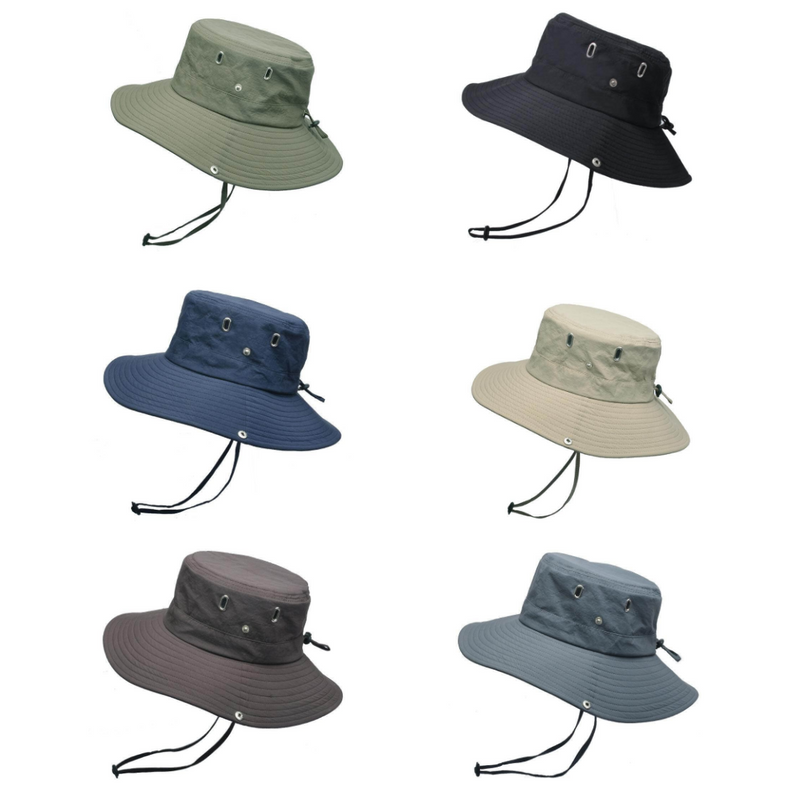 Wodoodporny outdoorowy kapelusz typu bucket z ochroną UV – ShieldFlex Pro