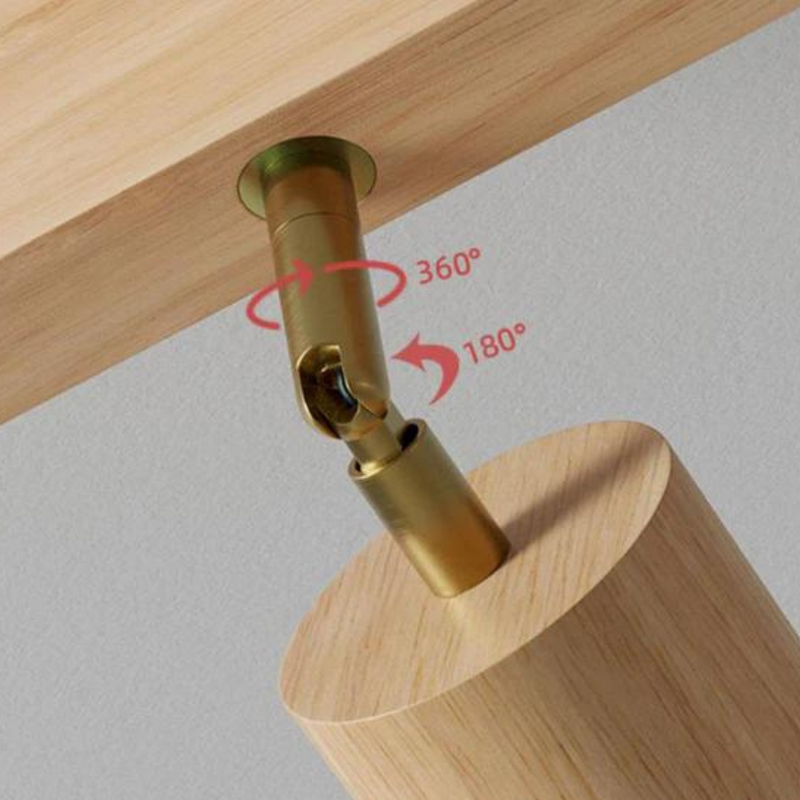 Adjustable Wooden Ceiling Spot Lamp - EcoLux