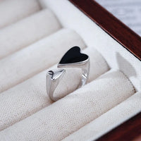 Adjustable Symmetrical Heart Ring - Evelyn