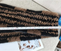 Sammy Jackson™ Knitted Scarf | Warm and stylish mink fur scarf