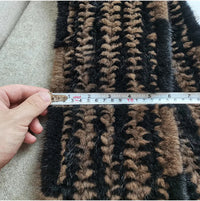Sammy Jackson™ Knitted Scarf | Warm and stylish mink fur scarf