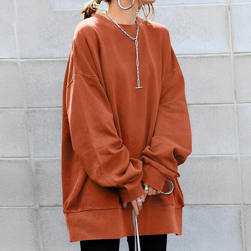 Oversized Dames Trui met Structuurdesign – Anneliesae