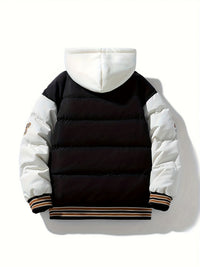 Warm Men's Puffer Jacket with Hood - Emmett