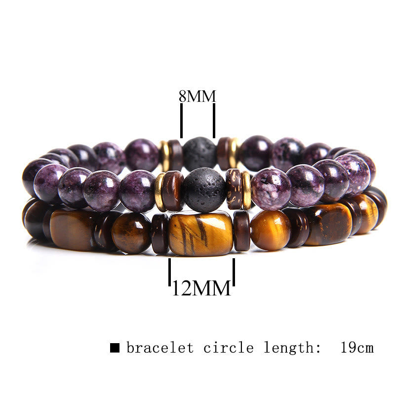 African Turquoise & Tiger's Eye Bracelet - Naya