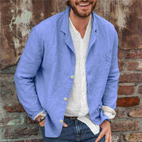 Light cotton-linen men's jacket – Lennart