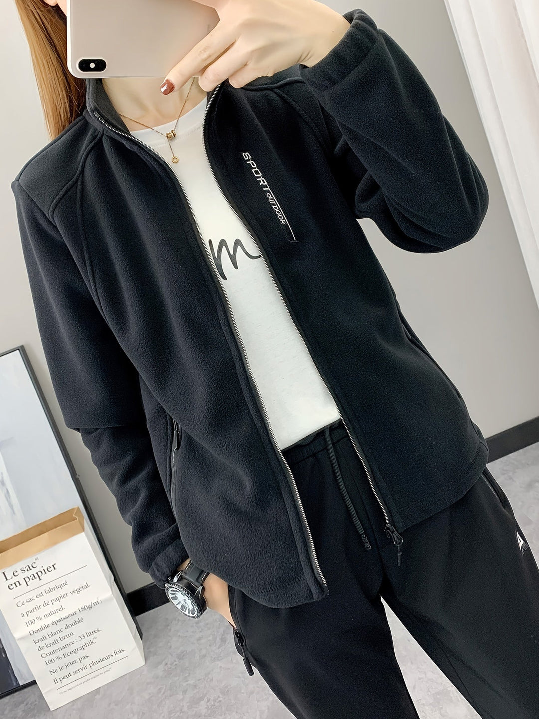 Ademende Fleece Jas - Aurora