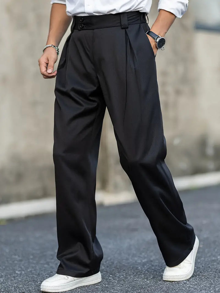 Loose Men's Pants with Pleats – Matteo