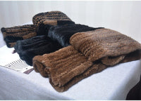 Sammy Jackson™ Knitted Scarf | Warm and stylish mink fur scarf