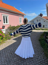 Gebreide en Gestreepte Oversized Damestrui - Harper