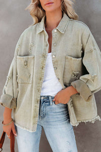 Women's Denim Jacket with Character – Leona