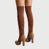 Overknee Laarzen met Blokhak - Isabella