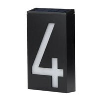 Illuminated House Number Powered by Solar Energy - SolarSign