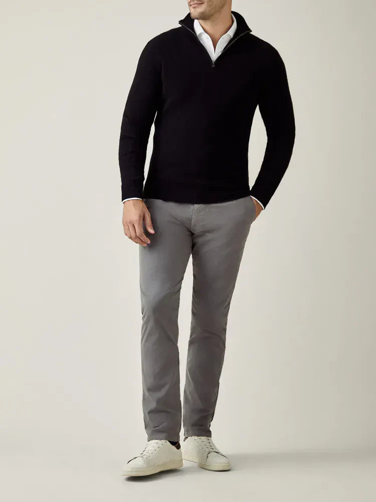 Comfortabele Heren Zip-up Trui - Lucas