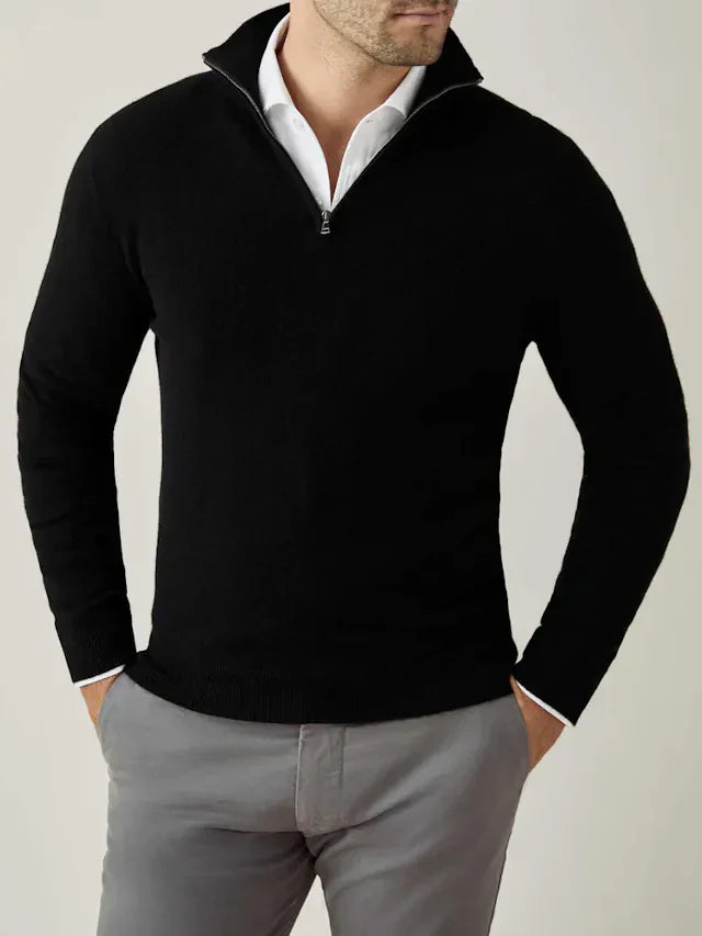 Comfortabele Heren Zip-up Trui - Lucas