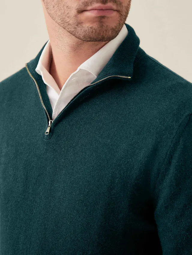 Comfortabele Heren Zip-up Trui - Lucas