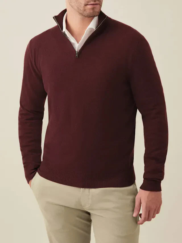 Comfortabele Heren Zip-up Trui - Lucas