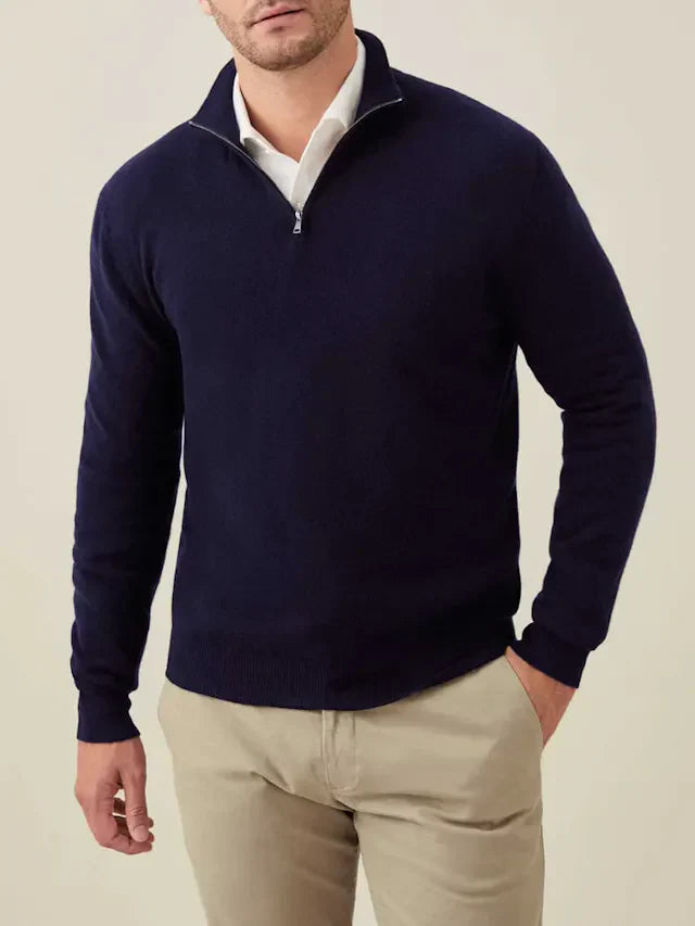 Comfortabele Heren Zip-up Trui - Lucas