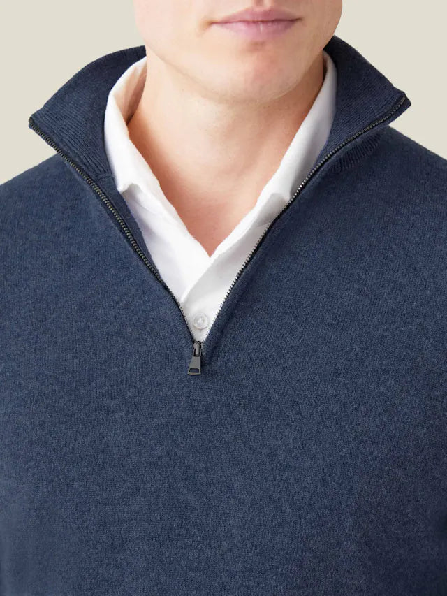 Comfortabele Heren Zip-up Trui - Lucas