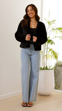 Luxe Dames Crop Jasje - Veloura