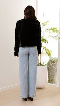 Luxe Dames Crop Jasje - Veloura