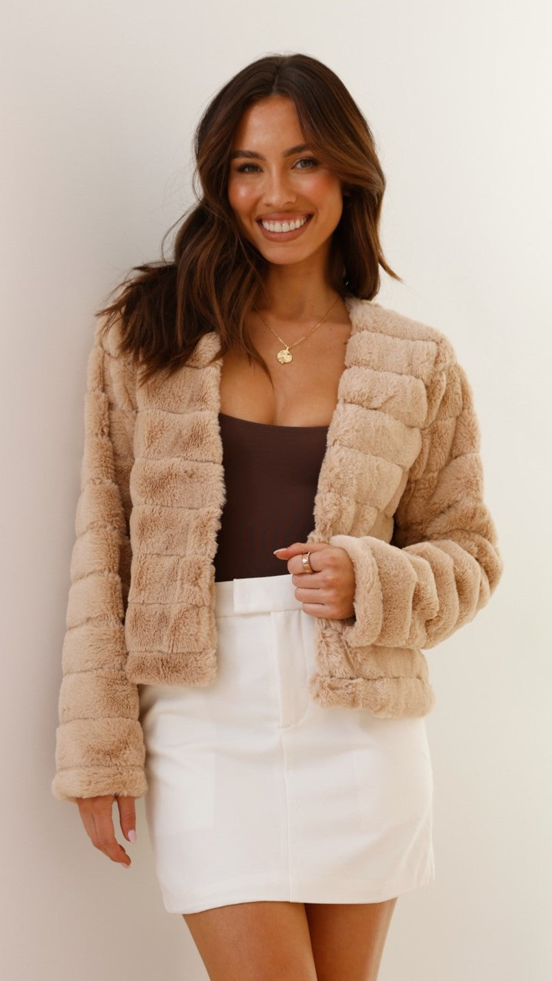 Luxe Dames Crop Jasje - Veloura