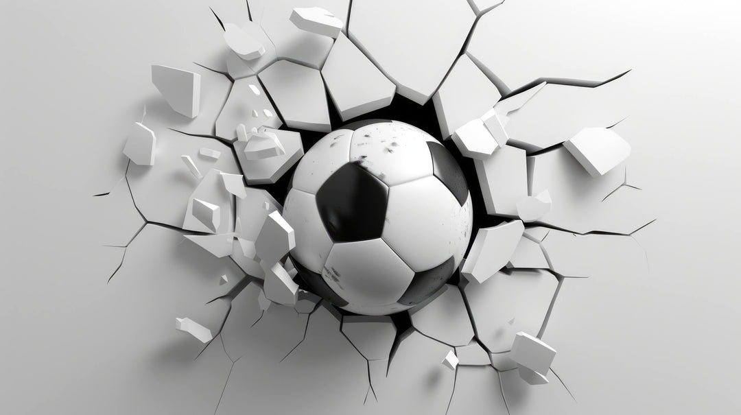 3D Effect Football Wallpaper - KicksMural