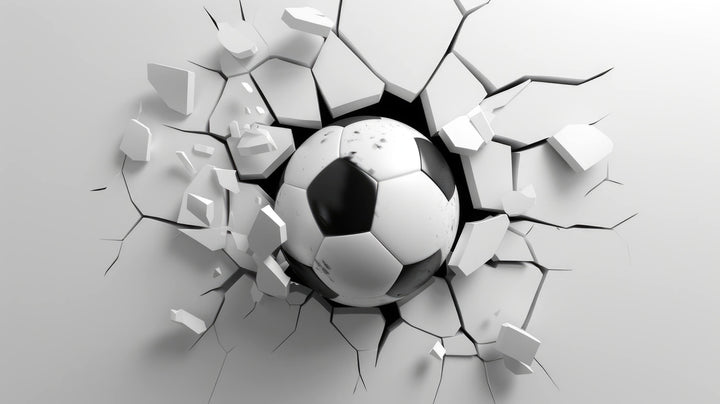 3D Effect Football Wallpaper - KicksMural