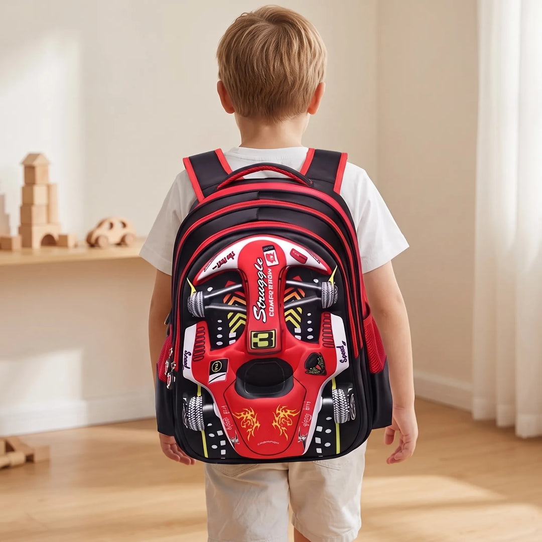 3D Raceauto Schooltas - Veloxis
