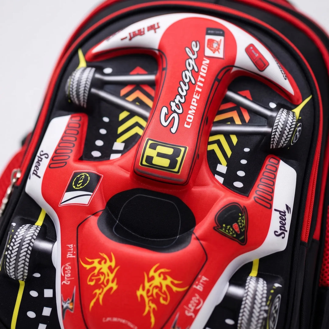 3D Raceauto Schooltas - Veloxis