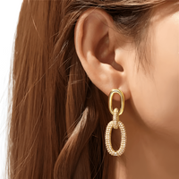 Luxury Sparkling Drop Earrings - Aurora