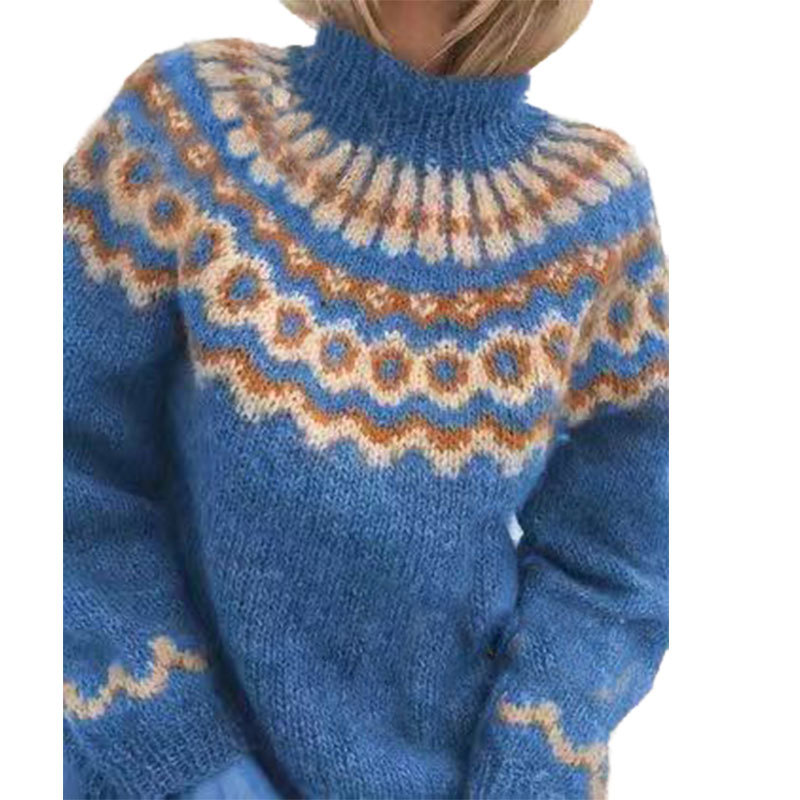 Retro dziergany sweter damski - Eloise