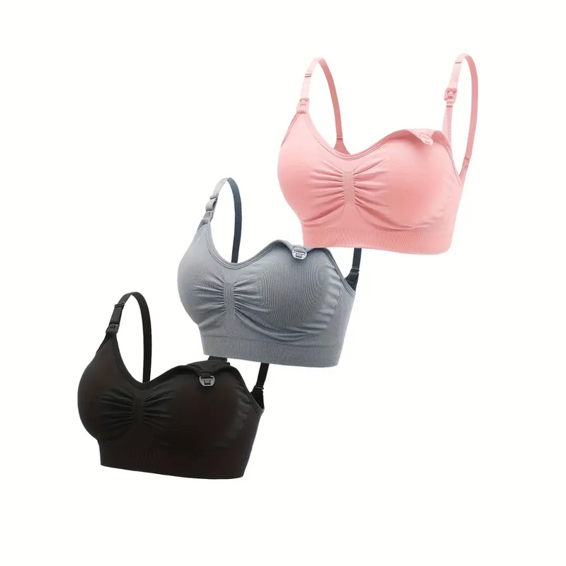 Comfortable Nursing Bra (Set of 3) – NurtureFit