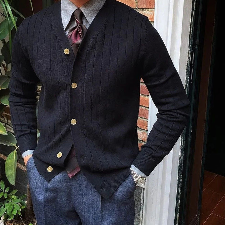 Sammy Jackson™ Tijn Sweter Dzianinowy | Stylowy sweter o dopasowanym kroju