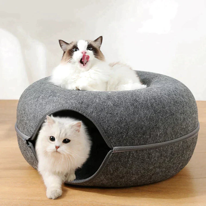 Luxe Kattenbed en Speelhuis - WhiskerNest
