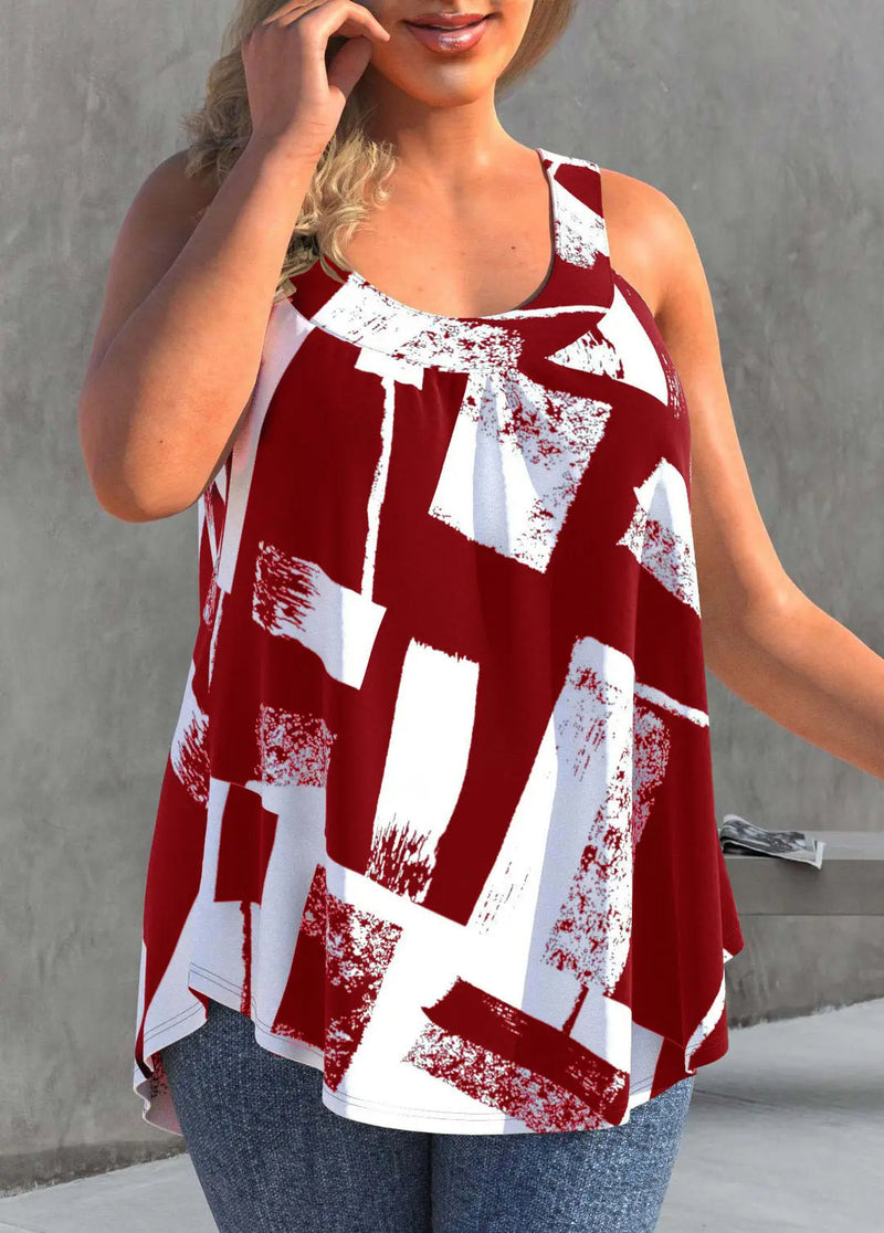 Sammy Jackson™ Rose Plus-Size Top | Luchtig & Trendy