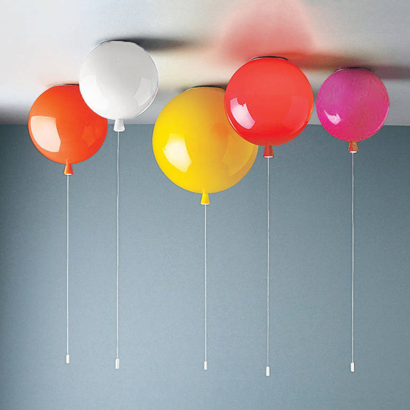 Compact Modern LED Balloon Ceiling Lamp - AuraLite