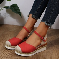 Women's Sandals with Buckle Closure and Closed Toe – Isabelle
