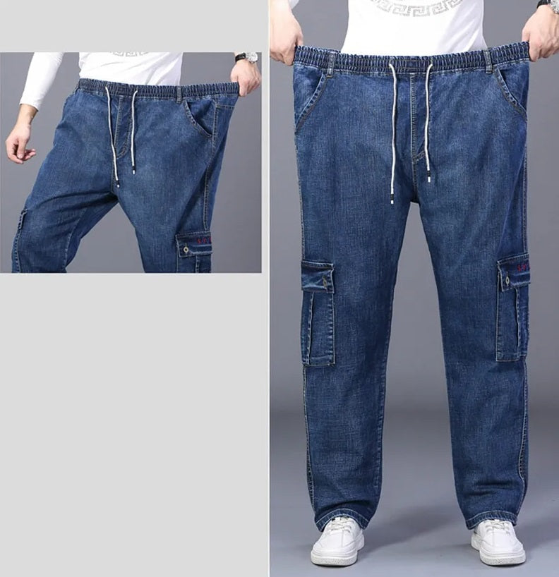Sammy Jackson™ Winterjeans | Warme plus size spijkerbroek met meerdere zakken
