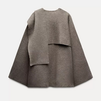 Stylish Women's Winter Poncho - Ella