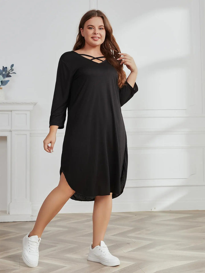 Sammy Jackson™ Gemma Plus-Size Summer Dress | Casual & Stylish