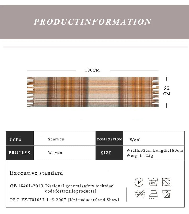 Sammy Jackson™ Luxury Wool Scarf | Luxurious and warm scarf