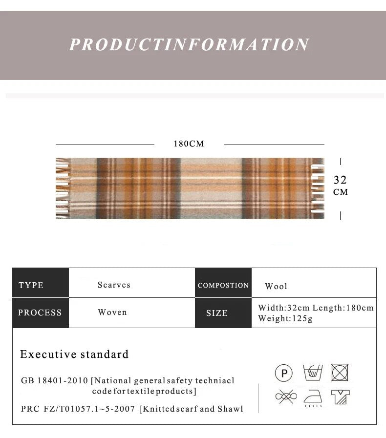 Sammy Jackson™ Luxury Wool Scarf | Luxurious and warm scarf