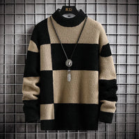 Sammy Jackson™ Color Patch Trui | Geruite gebreide trui