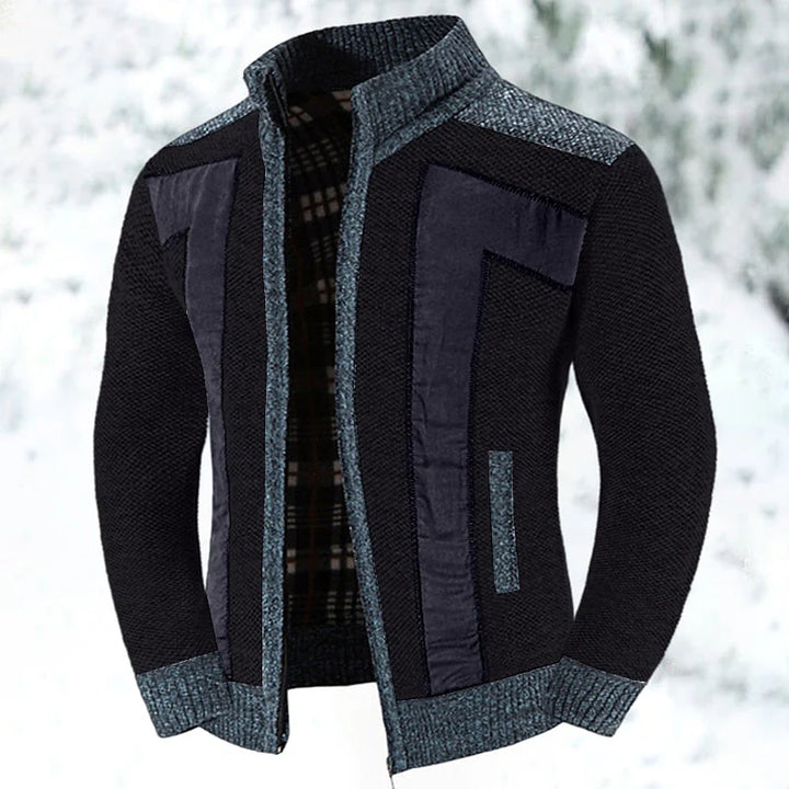 Wool Vest with Zipper and Sweater - Leon