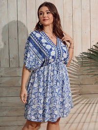 Sammy Jackson™ Mica Plus-Size Jurk | Bloemig & Stijlvol